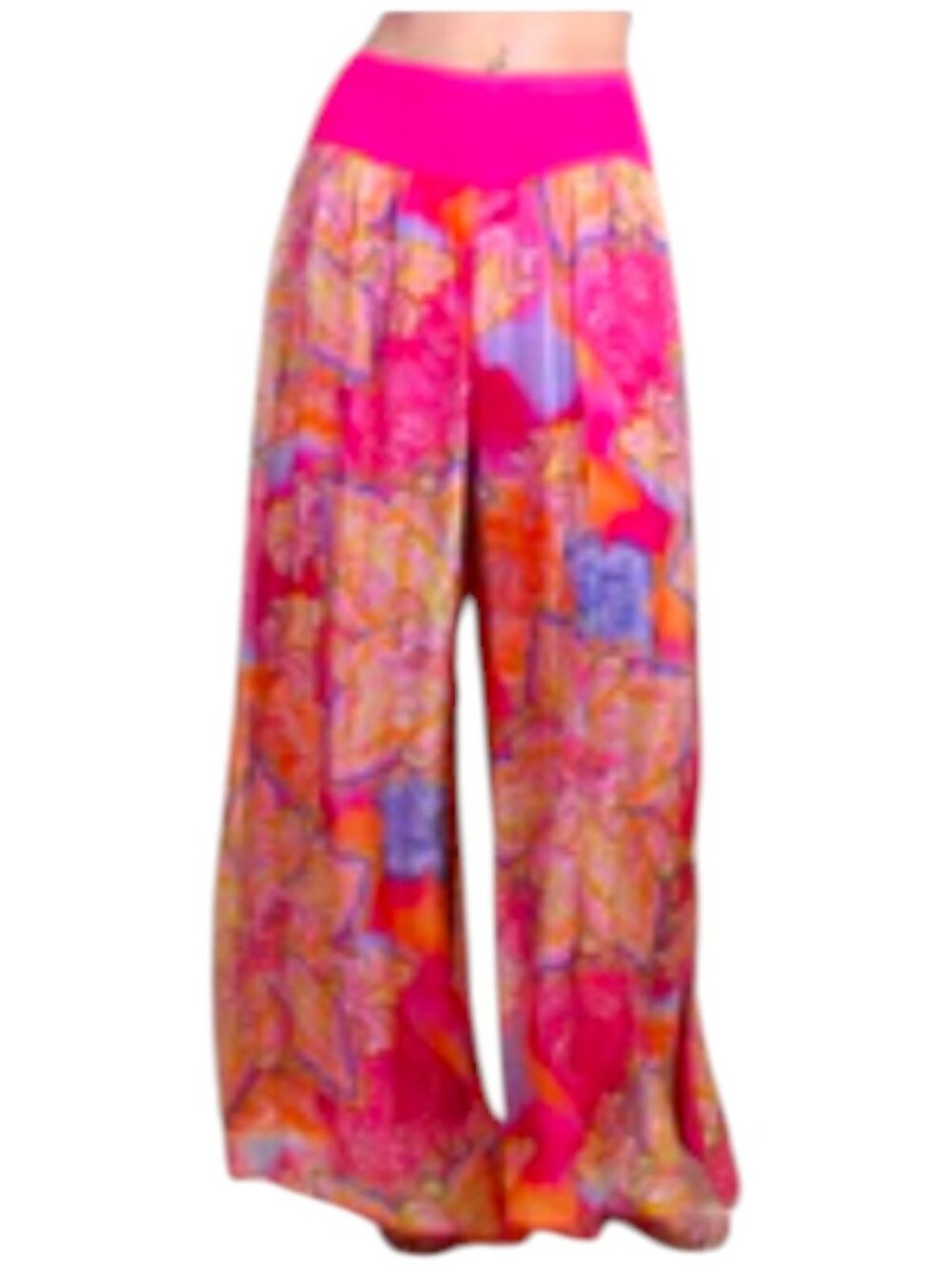 Gigi Moda Jasmin Paisley Slit Pant One Size Fits Most Brand New With Tag